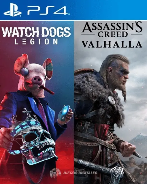 Assassin’s Creed® Valhalla + Watch Dogs®: Legion Bundle PS4